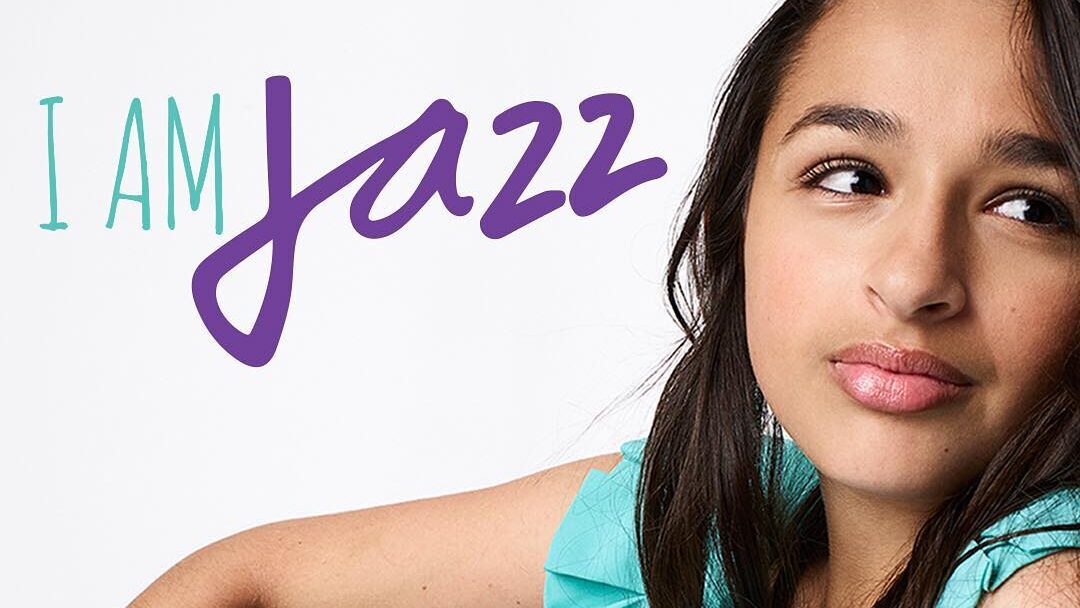 Promotional image of Jazz Jennings for Season 3 of I Am Jazz, showing her seated and looking to the side, with the show’s title and TLC logo on the screen.