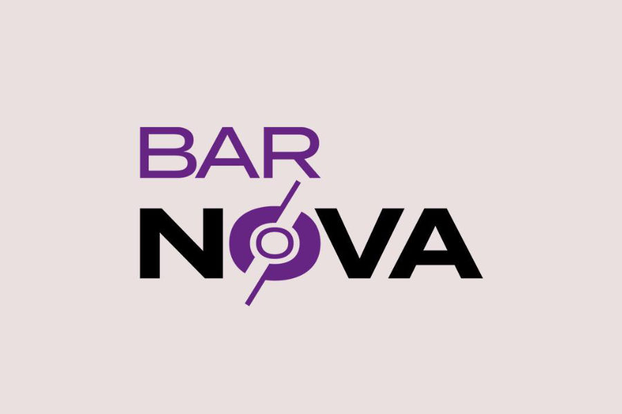 Bar Nova logo featuring bold purple and black text.