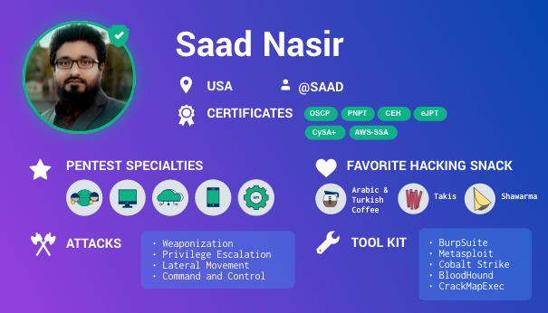 Pentester Spotlight: Saad Nasir