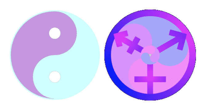 symbole transgenre yin yang