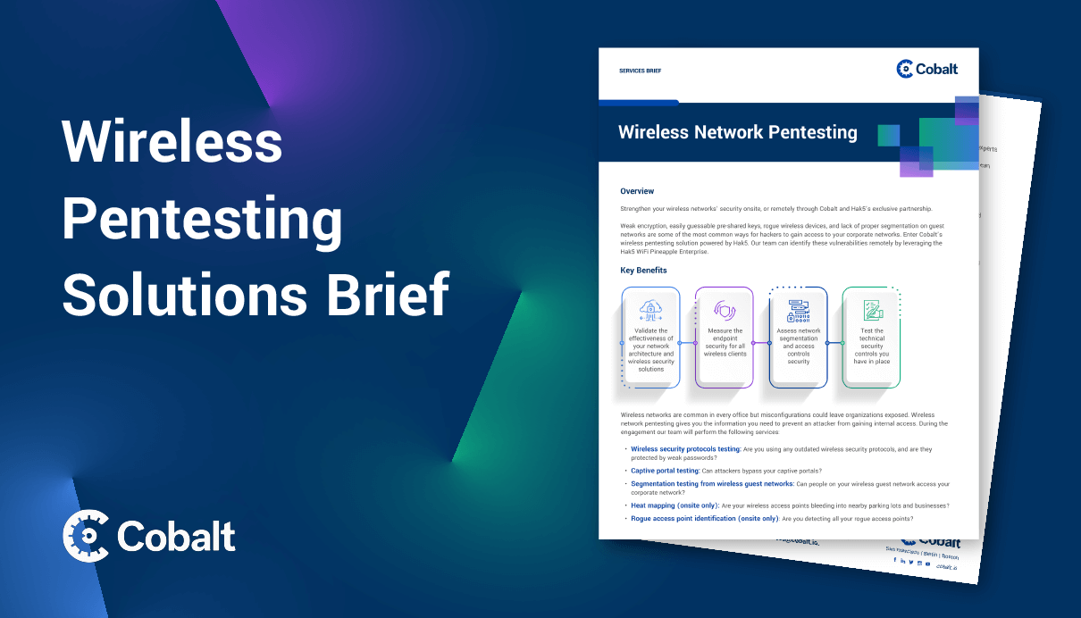 Wireless Penetration Testing Solutions Overview